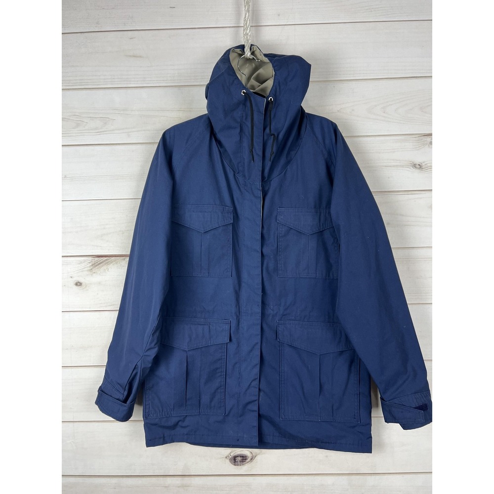Vintage Frostline Kit Jacket Mens Small Blue Hooded Nylon Ski Parka 70s Outdoor